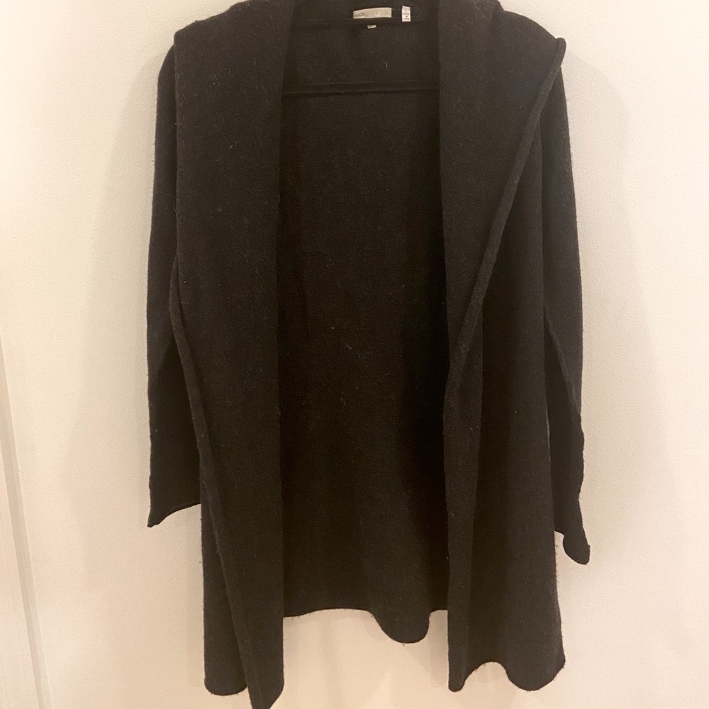 Vince Charcoal Open Cardigan